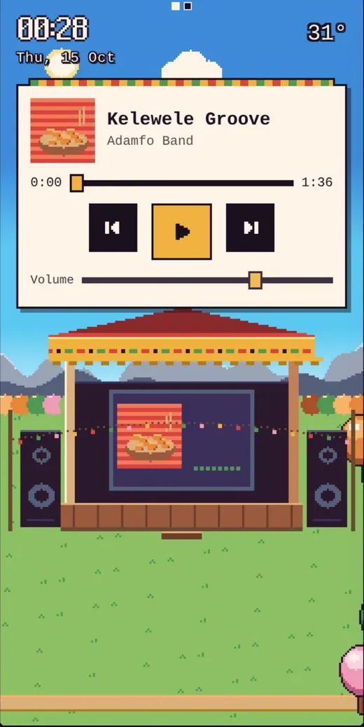Music screen
