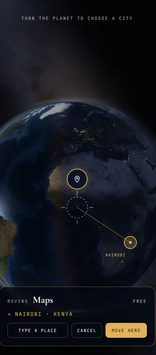 Send it anywhere screen